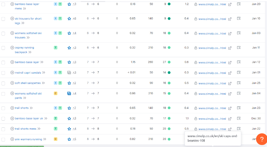 seo project for cimalp