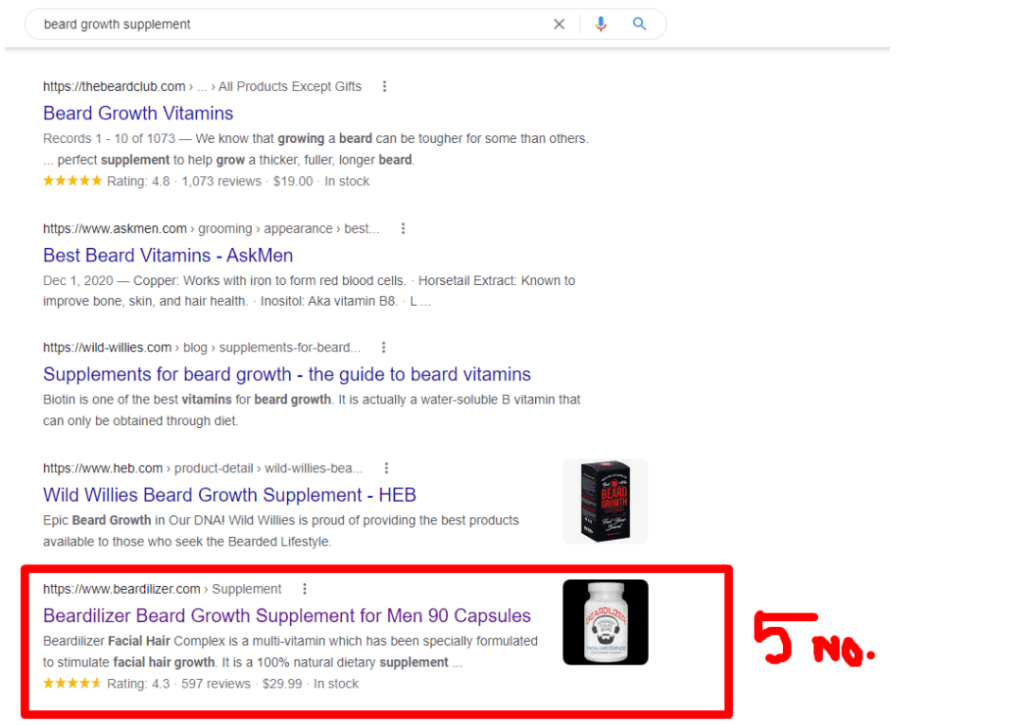 seo project for beardilizer