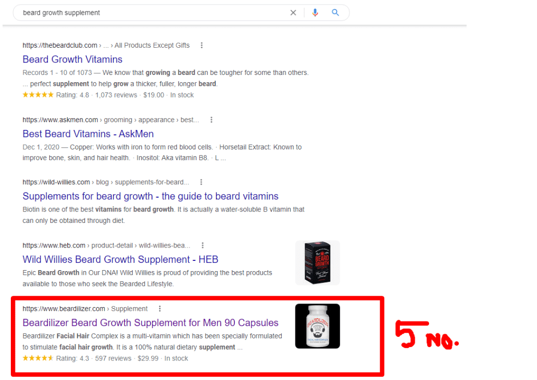 seo project for beardilizer